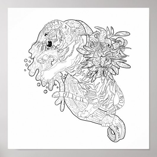 スターズタイガーのカラーリングページの運命 ポスター (正面)