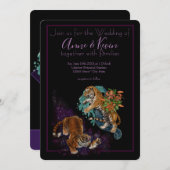 スターズタイガーアート結婚式招待状 招待状 (正面/裏面)