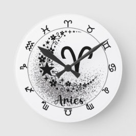 スターズタイム!魔法の〔占星術の〕十二宮図時計を! ラウンド壁時計