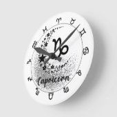 スターズタイム！魔法の〔占星術の〕十二宮図時計を！ ラウンド壁時計 (傾斜)