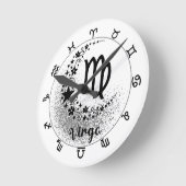 スターズタイム！魔法の〔占星術の〕十二宮図時計を！ ラウンド壁時計 (傾斜)