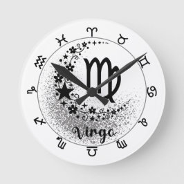 スターズタイム!魔法の〔占星術の〕十二宮図時計を! ラウンド壁時計