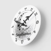 スターズタイム！魔法の〔占星術の〕十二宮図時計を！ ラウンド壁時計 (傾斜)