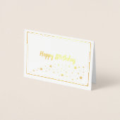 スターズトレイル金箔カード付きハッピーバースデー 箔カード (正面)