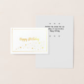 スターズトレイル金箔カード付きハッピーバースデー 箔カード (ディスプレー)