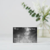 スターズナイトスカイミッドナイトグレーモノクロ 名刺 (スタンド正面)