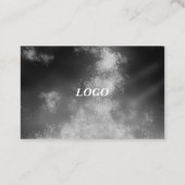 スターズナイトスカイミッドナイトグレーモノクロ 名刺 (裏面)