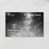 スターズナイトスカイミッドナイトグレーモノクロ 名刺 (正面)