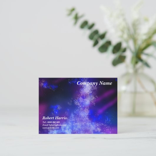 スターズナイトスカイミッドナイトピンクフレア 名刺 (スタンド正面)