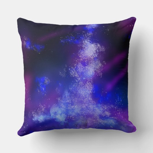 スターズナイトスカイミッドナイトブルーミルキーウェイ クッション (裏面)