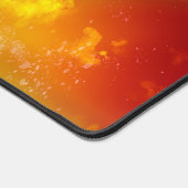 スターズナイトスカイミッドナイトミルキーウェイオレンジ デスクマット (コーナー)