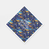 スターズナイトスカイ誕生日 スタンダードランチョンナプキン (角)