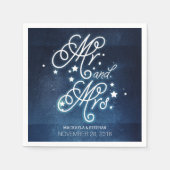 スターズネイビーはミセス・アンド・ミセスを魅了結婚した スタンダードカクテルナプキン (正面)