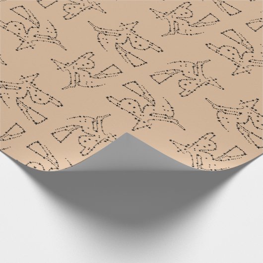 スターズハロウィンの黒い魔女 ラッピングペーパー (角)