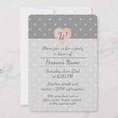 スターズハートオングレーパーティの招待状 招待状 (正面)