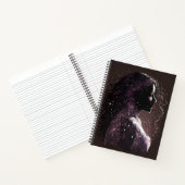 スターズパープル&ブラウン大ソフトカバーの女性 ノートブック (内部)