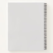 スターズパープル&ブラウン大ソフトカバーの女性 ノートブック (裏面)