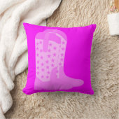 スターズピンクのカウボーイブーツ クッション (ブランケット)