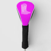 スターズピンクのカウボーイブーツ ゴルフヘッドカバー (正面)