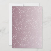 スターズピンク結婚抽象芸術 招待状 (裏面)