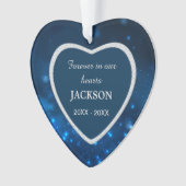 スターズフォーエバーフェイクダイアモンドフレームペット記念 オーナメント (正面)