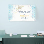 スターズプラネットクラウドブルーベビーシャワー 横断幕 (トレードショー)