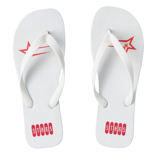 スターズプリント文字メンズスタイリッシュメンズサンダル ビーチサンダル (フットベッド)