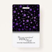 スターズマーブルプロフェッショナルCNAナース写真名 バッジ (裏面)