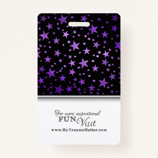 スターズマーブルプロフェッショナルCNAナース写真名 バッジ (裏面)