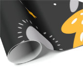 スターズムーンアウタースペースロケット誕生日 ラッピングペーパー (ロールコーナー)