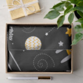 スターズムーンアウタースペースロケット誕生日 薄葉紙 (ギフト)