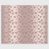 スターズムーンスキニーバラ赤面スパークリパステルVIP ラッピングペーパー (フラット)