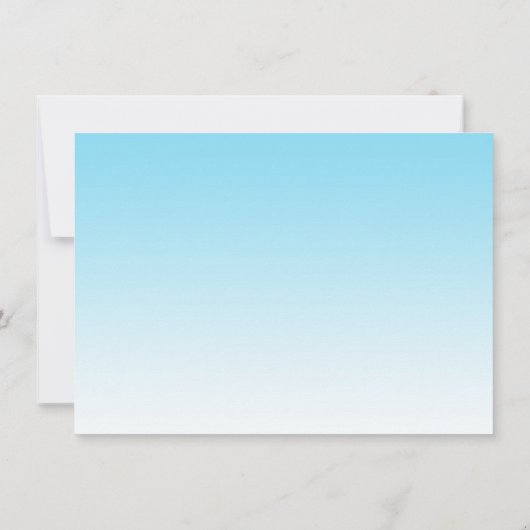 スターズムーンブルー男の子の赤ちゃんシャワーの招待 招待状 (裏面)