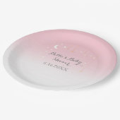 スターズムーンベビーシャワー ペーパープレート (アングル)