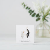 *~*スターズムーンミスティックハンズ金ゴールドパーム葉スパ スクエア名刺 (スタンド正面)