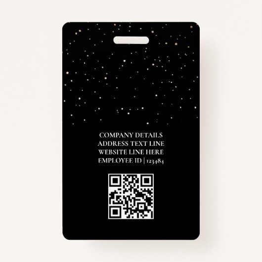 スターズムーン天空の夜ID会社セキュリティ バッジ (裏面)