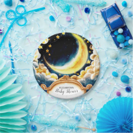 スターズムーン天空の赤ちゃんシャワー ペーパープレート