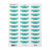 スターズムーン&クラウドベビーシャワー住所 シール (フルシート)