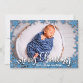 スターズメリークリスマスフォト誕生のお知らせ シーズンカード (正面)