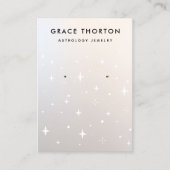 スターズモダンアエレガントリングジュエリーディスプレイブシン 名刺 (正面)