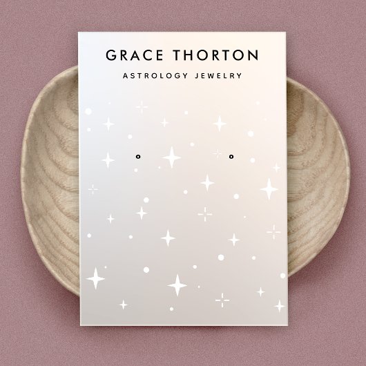 スターズモダンアエレガントリングジュエリーディスプレイブシン 名刺