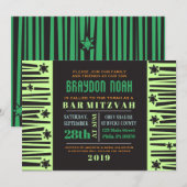 スターズラダーバーバルミツワー招待状 招待状 (正面/裏面)