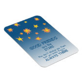 スターズ感動的フレンドシップ引用文冷蔵庫用マグネット マグネット (右側)