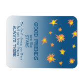 スターズ感動的フレンドシップ引用文冷蔵庫用マグネット マグネット (横)