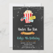 スターズ映画パーティの招待状 招待状 (正面)