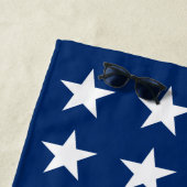 スターズ·アンド·ストライプスUSAアメリカ国旗ファミリー名 ビーチタオル (インサイチュ)