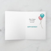 スターズ・オン・ブラック誕生日・イメージカード カード (内部)