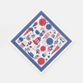 スターズ&シストライプェナニガンズ紙ナプキンス スタンダードランチョンナプキン (角)