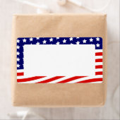 スターズ&ストライプアメリカ国旗7月4日 ラベル (インサイチュ)