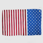 スターズ&ストライプアメリカ国旗Shirley Taylor ゴルフタオル (横)